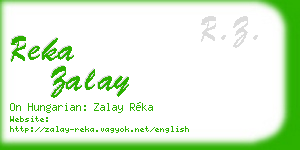 reka zalay business card